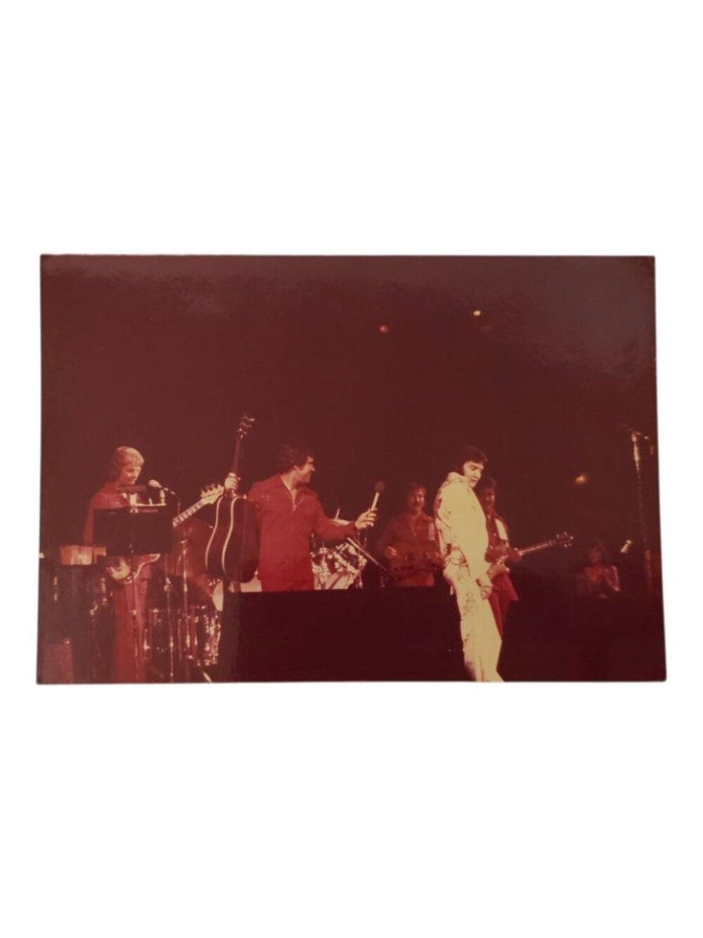 Elvis Presley 3.5 x 4.75 1970s Concert Photos TCB Band Original Lot Of 6 - Picture 5 of 10